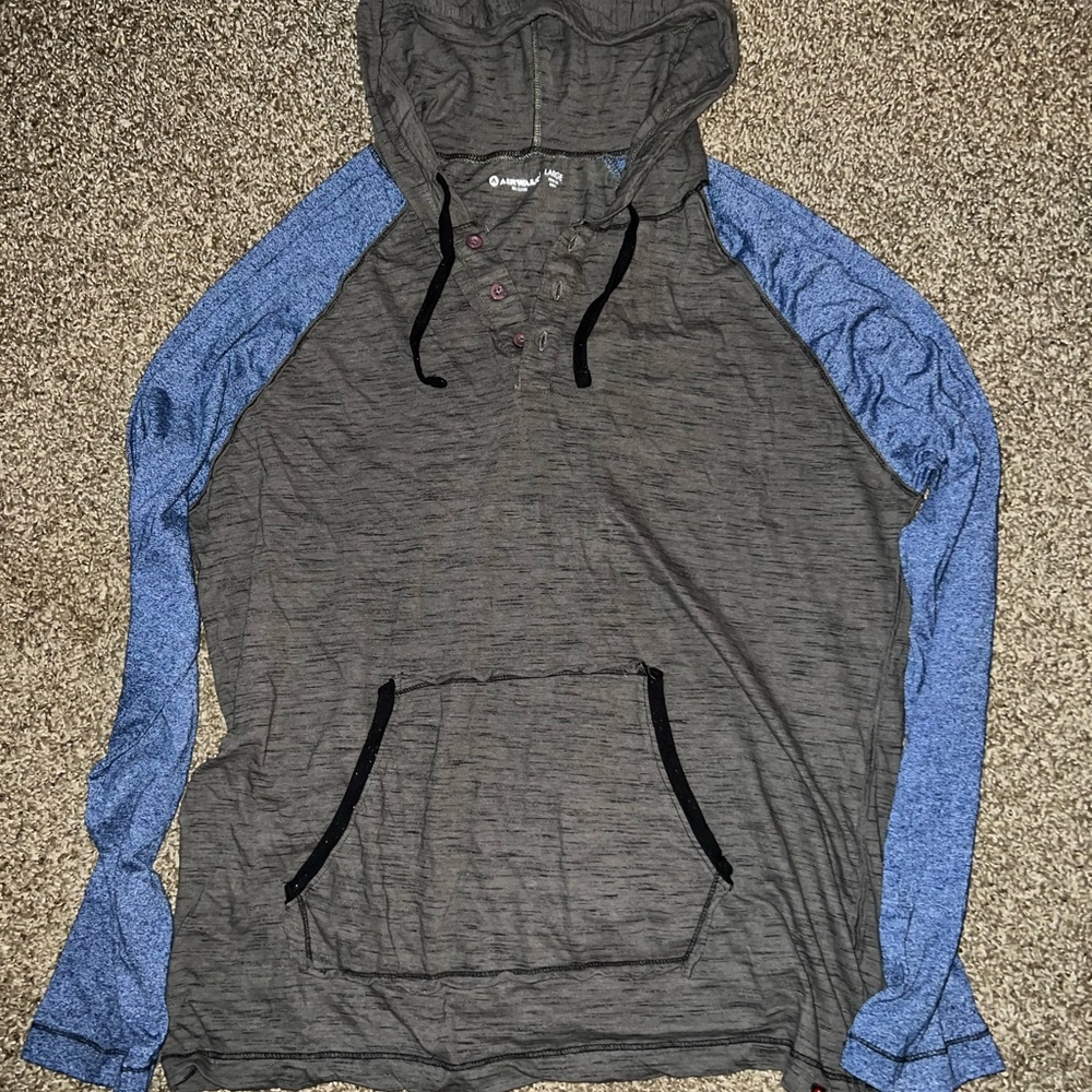 Airwalk Grey Vintage OG Blue Hoodie